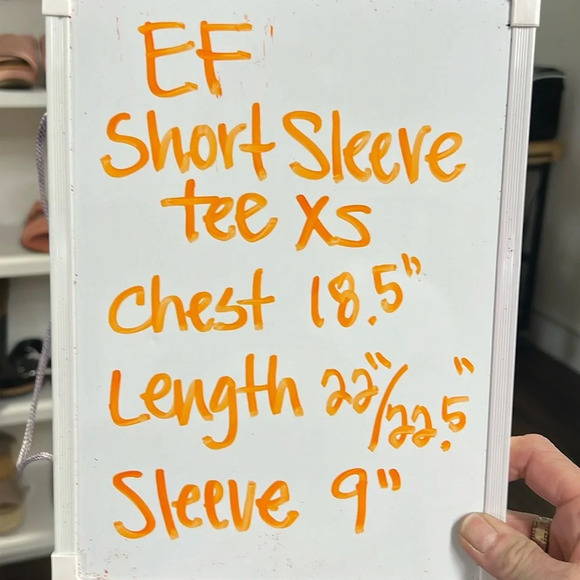 Eileen Fisher Blush Stripe Short Sleeve Tee Size XS - Picture 6 of 9